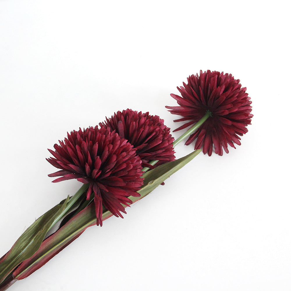 Autumn 3 Head Ball Direct Wholesale Silk Artificial Lily Good Quality Real Touch