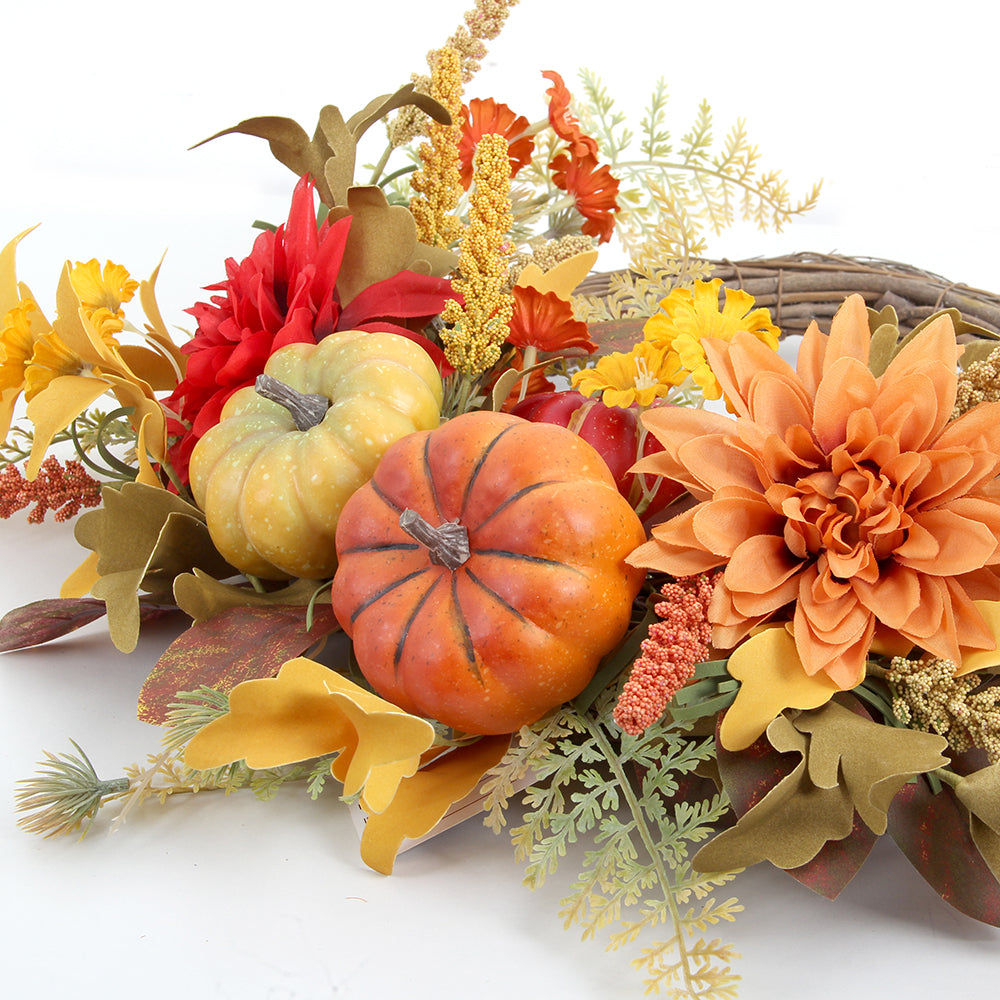 Factory Direct Artificial Dried Flowers Wreath Christmas Wreath Door Decoration Artificial Wreaths For Front Door