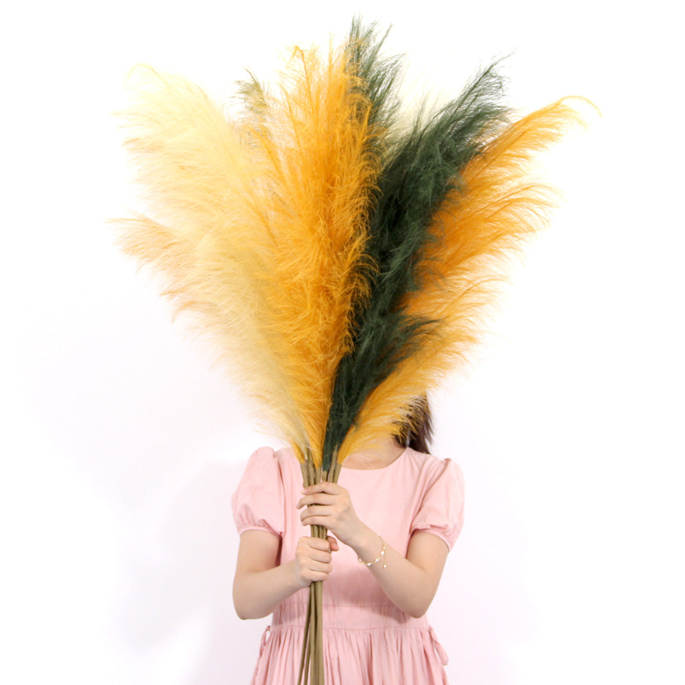 150cm colours 5 pcs a set artificial pampas grass for boho wedding home farmhouse decor