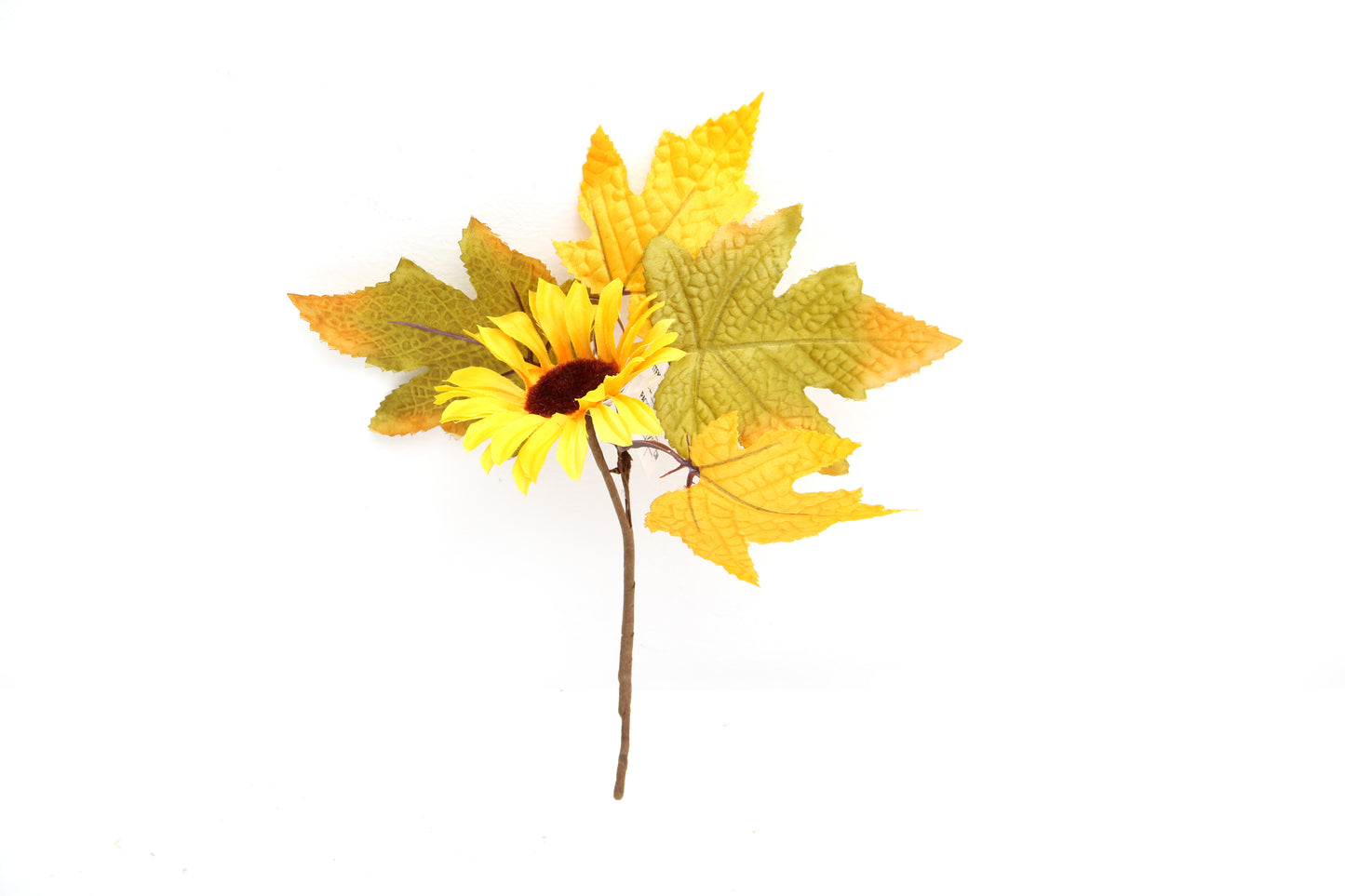 Hot Selling Artificial Wheat Faux Sunflower Fabric Floral Leaf Branches Vase Filler for Table Decoration