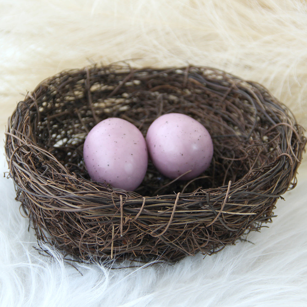 2024 Easter Decoration Multicolour 10CM Artificial Bird Nest With Easter Eggs Storage Home Garden Store Decoration