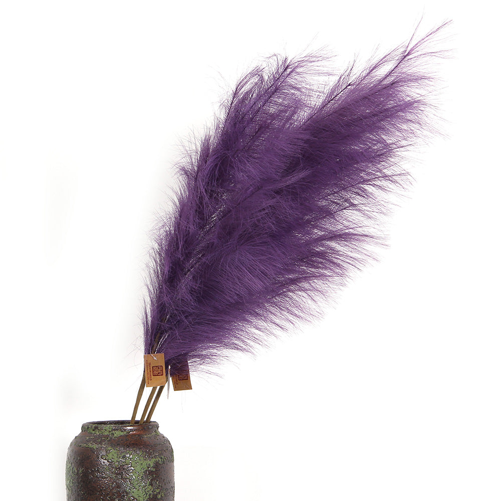Hot Sale 150cm Pampas Grass Large Purple Series Pampas Grass Artificial Flower For Wedding & Home Decoration Artificial Pampas Grass