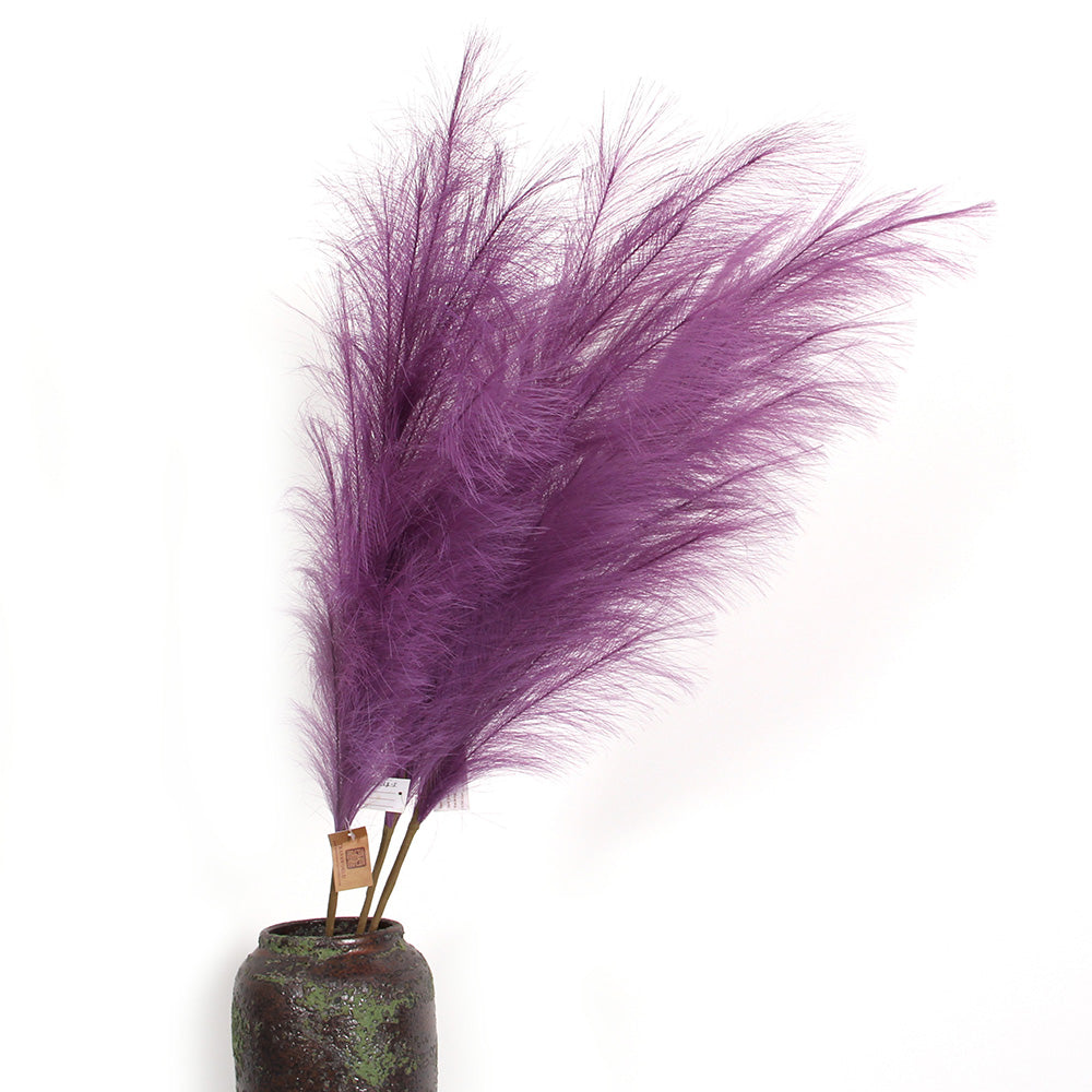 Hot Sale 150cm Pampas Grass Large Purple Series Pampas Grass Artificial Flower For Wedding & Home Decoration Artificial Pampas Grass