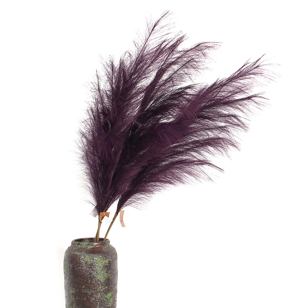Hot Sale 150cm Pampas Grass Large Purple Series Pampas Grass Artificial Flower For Wedding & Home Decoration Artificial Pampas Grass