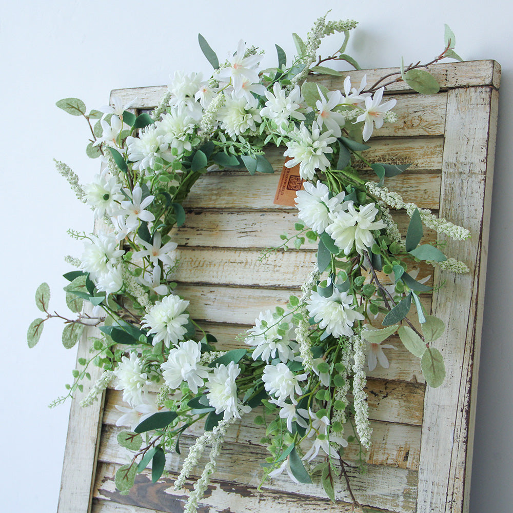 New Design Spring & Summer Wreath Artificial Flowers Home Decoration Silk Flower Wedding Party Everyday Decoration