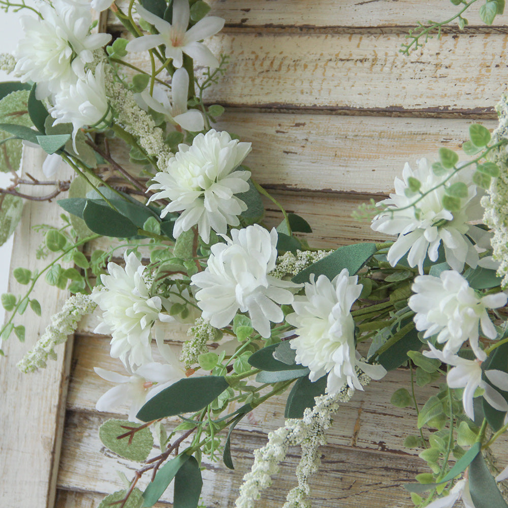New Design Spring & Summer Wreath Artificial Flowers Home Decoration Silk Flower Wedding Party Everyday Decoration