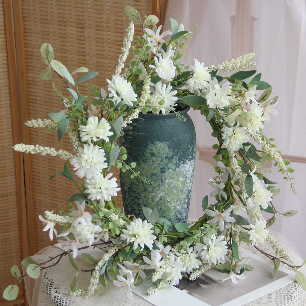 New Design Spring & Summer Wreath Artificial Flowers Home Decoration Silk Flower Wedding Party Everyday Decoration