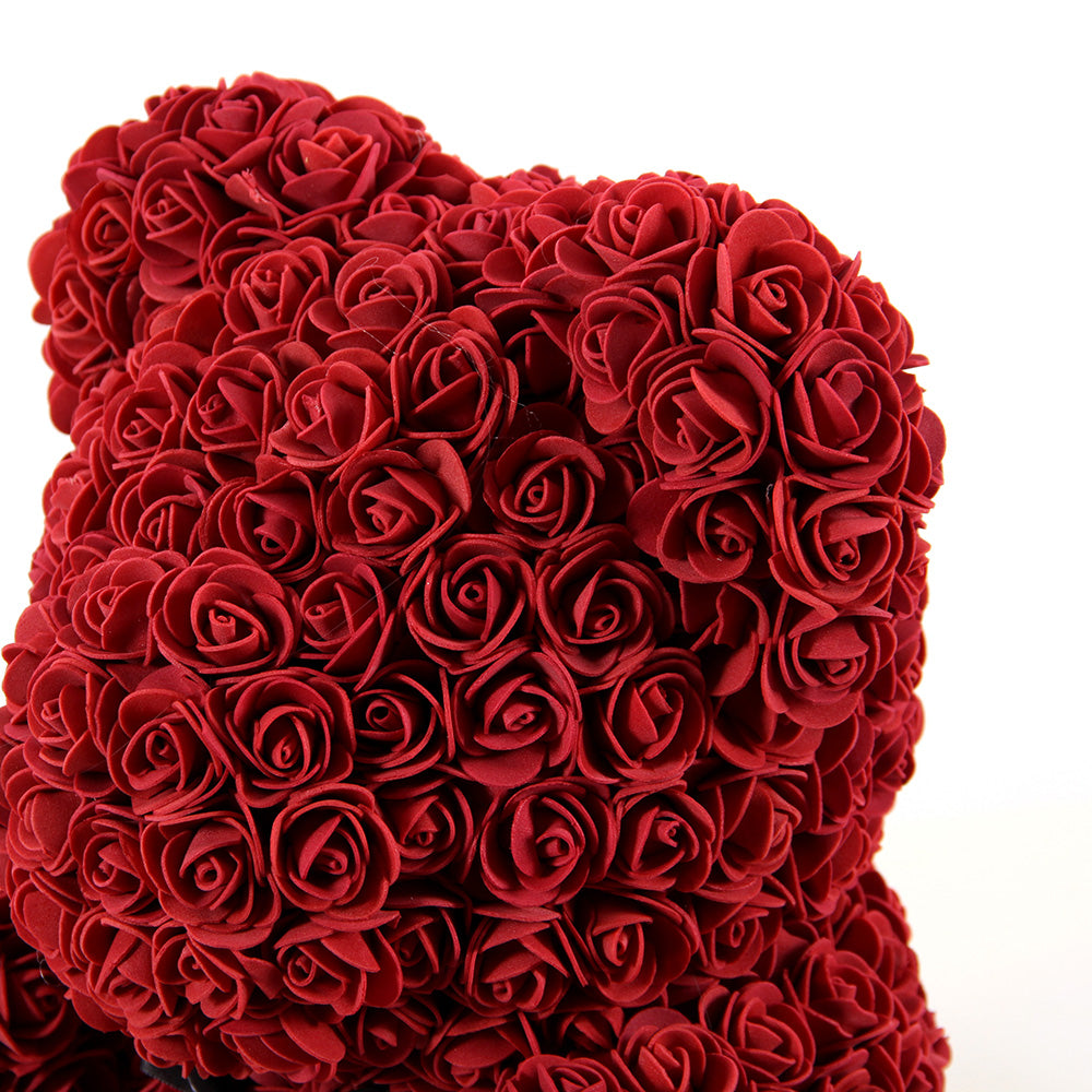 High Quality Hand-made Flower Bear 15.75INCH Rose Bears With Box Gift Holiday Gift Must-have With Exquisite Packaging Box