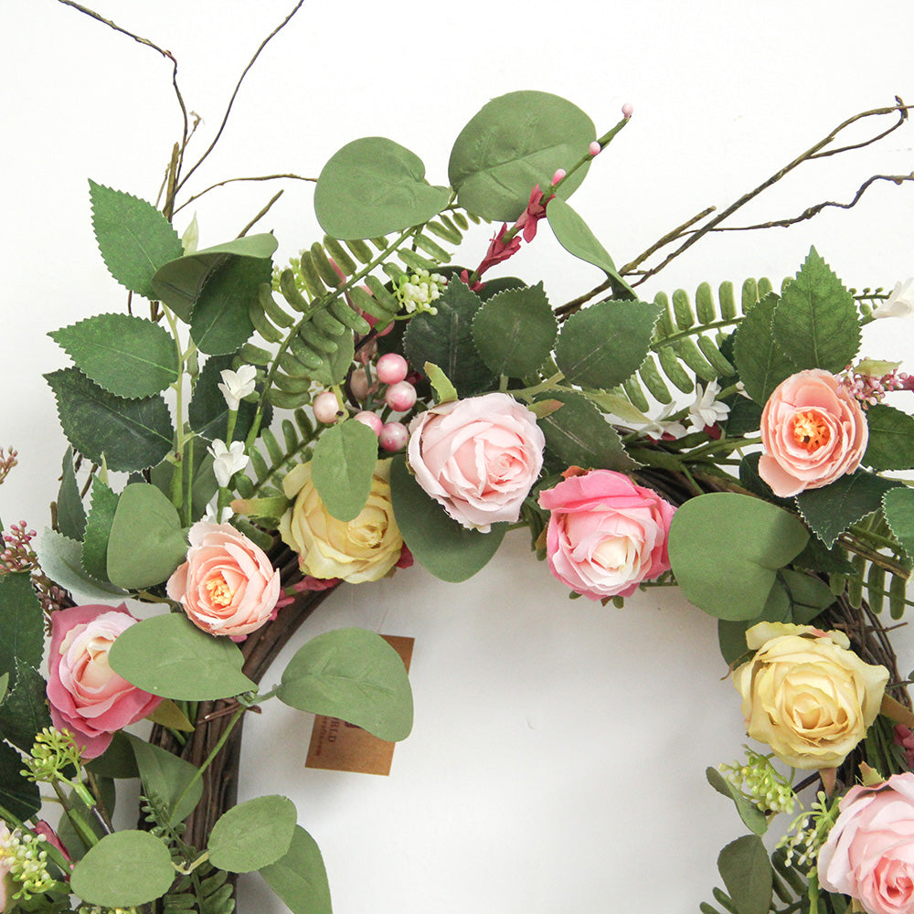 New Design Spring & Summer Wreath Artificial Flowers Home Decoration Silk Flower Wedding Party Everyday Decoration