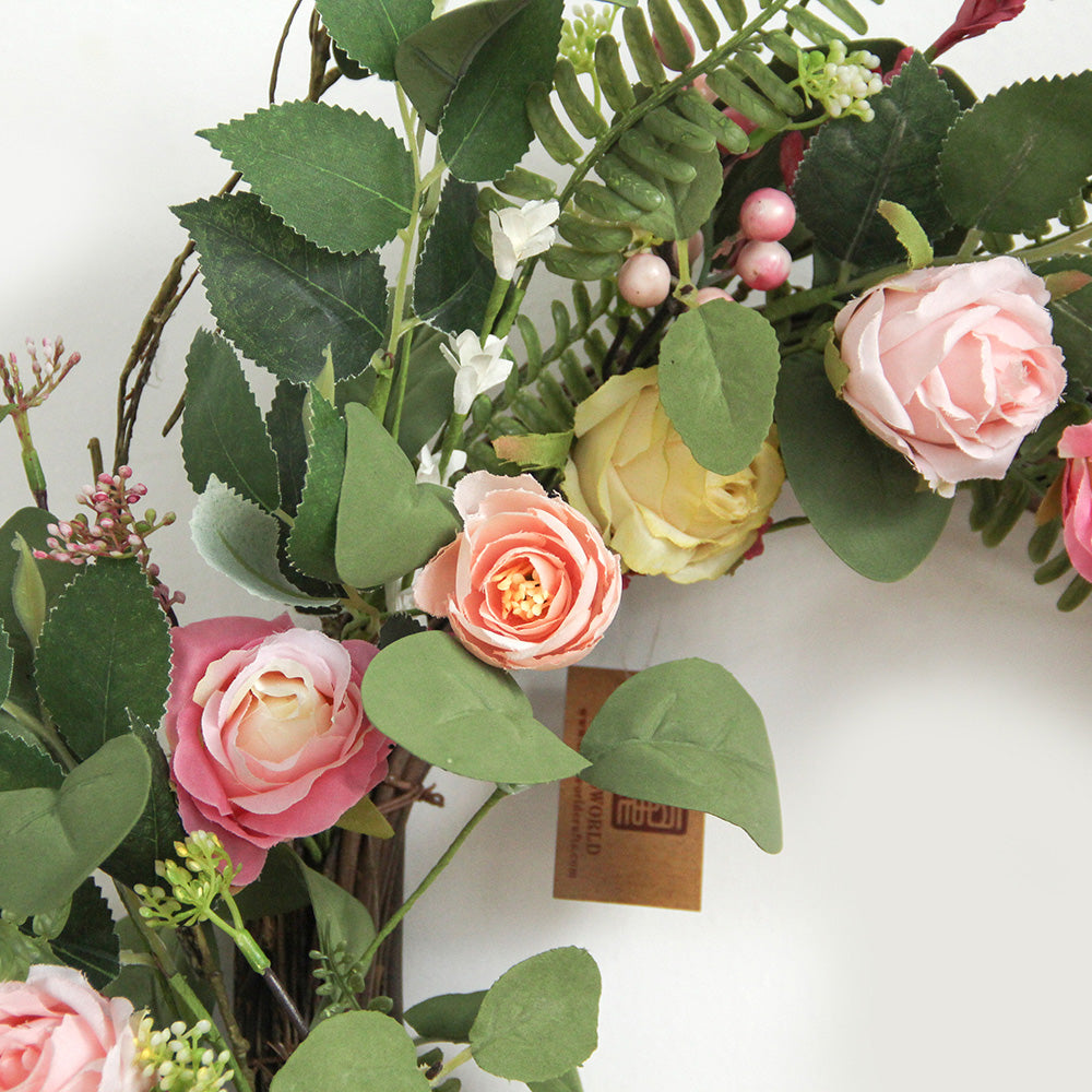 New Design Spring & Summer Wreath Artificial Flowers Home Decoration Silk Flower Wedding Party Everyday Decoration