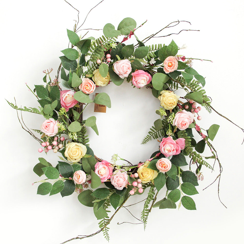 New Design Spring & Summer Wreath Artificial Flowers Home Decoration Silk Flower Wedding Party Everyday Decoration