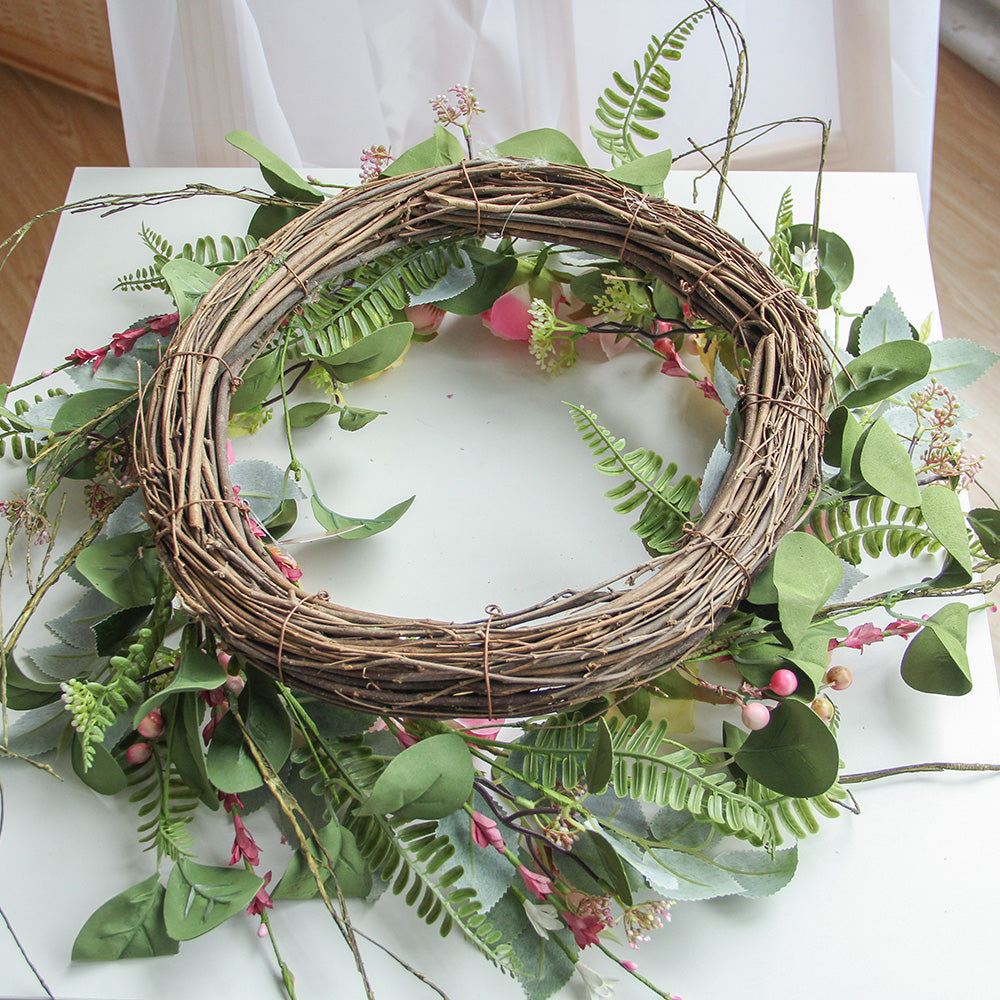 New Design Spring & Summer Wreath Artificial Flowers Home Decoration Silk Flower Wedding Party Everyday Decoration
