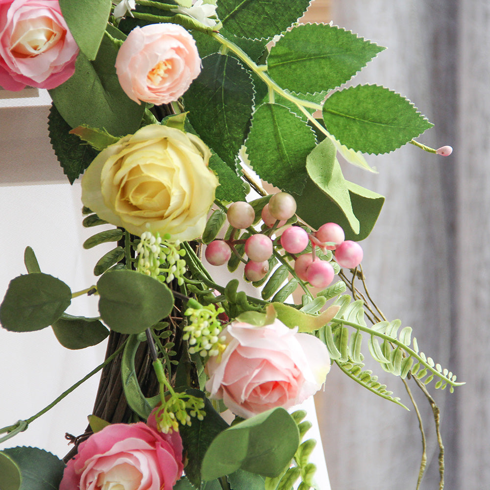 New Design Spring & Summer Wreath Artificial Flowers Home Decoration Silk Flower Wedding Party Everyday Decoration
