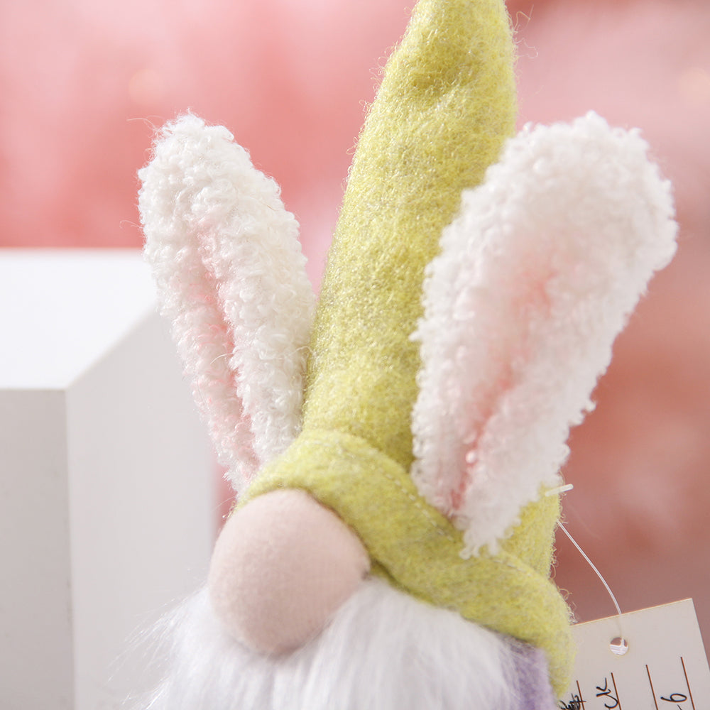 Hot Selling Craft Handmade Cloth Elf Bunny Plush Toys Doll Rabbit Easter Gnomes For Easter Party Table Ornament