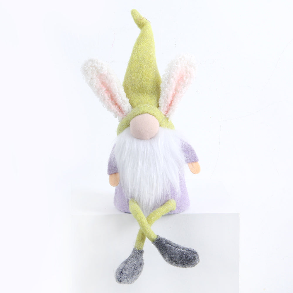 Hot Selling Craft Handmade Cloth Elf Bunny Plush Toys Doll Rabbit Easter Gnomes For Easter Party Table Ornament
