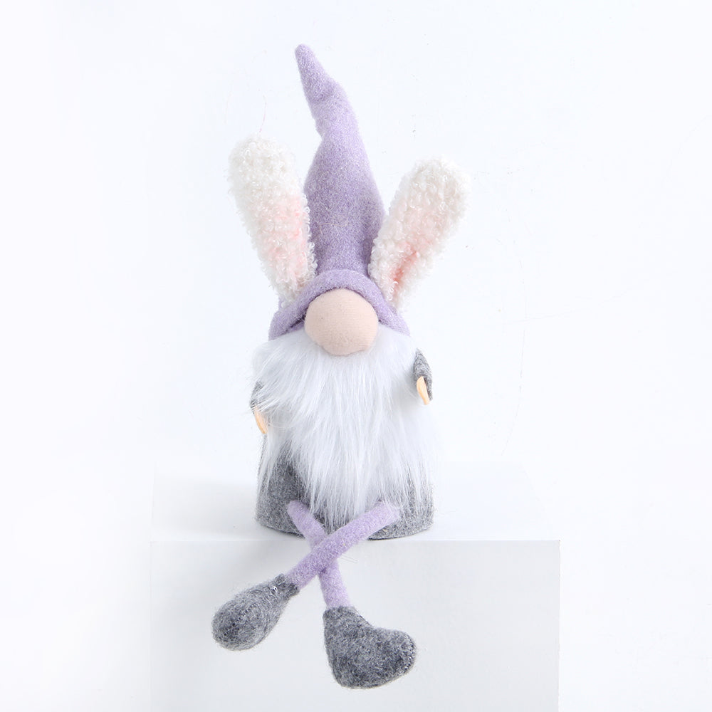 Hot Selling Craft Handmade Cloth Elf Bunny Plush Toys Doll Rabbit Easter Gnomes For Easter Party Table Ornament
