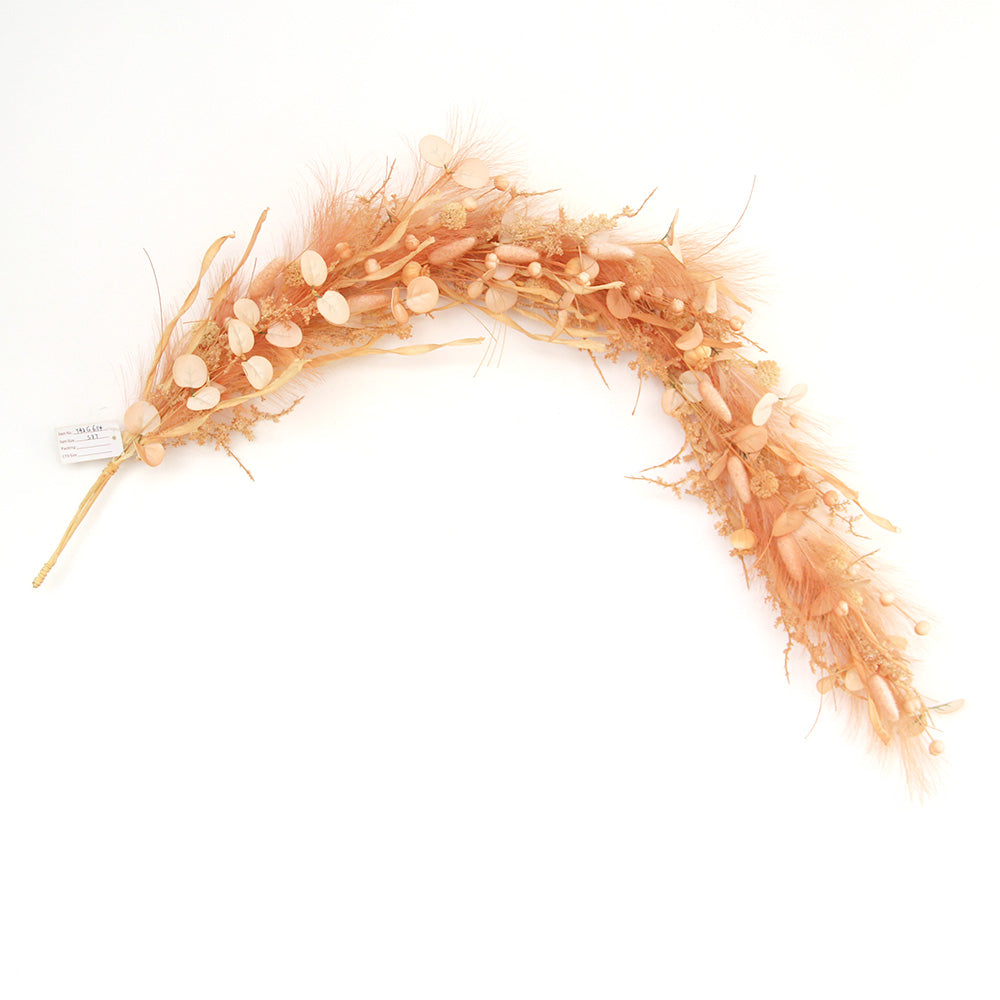 Ins Style Ultra-realistic Orange Artificial Pampas Grass Christmas Door Home Decoration