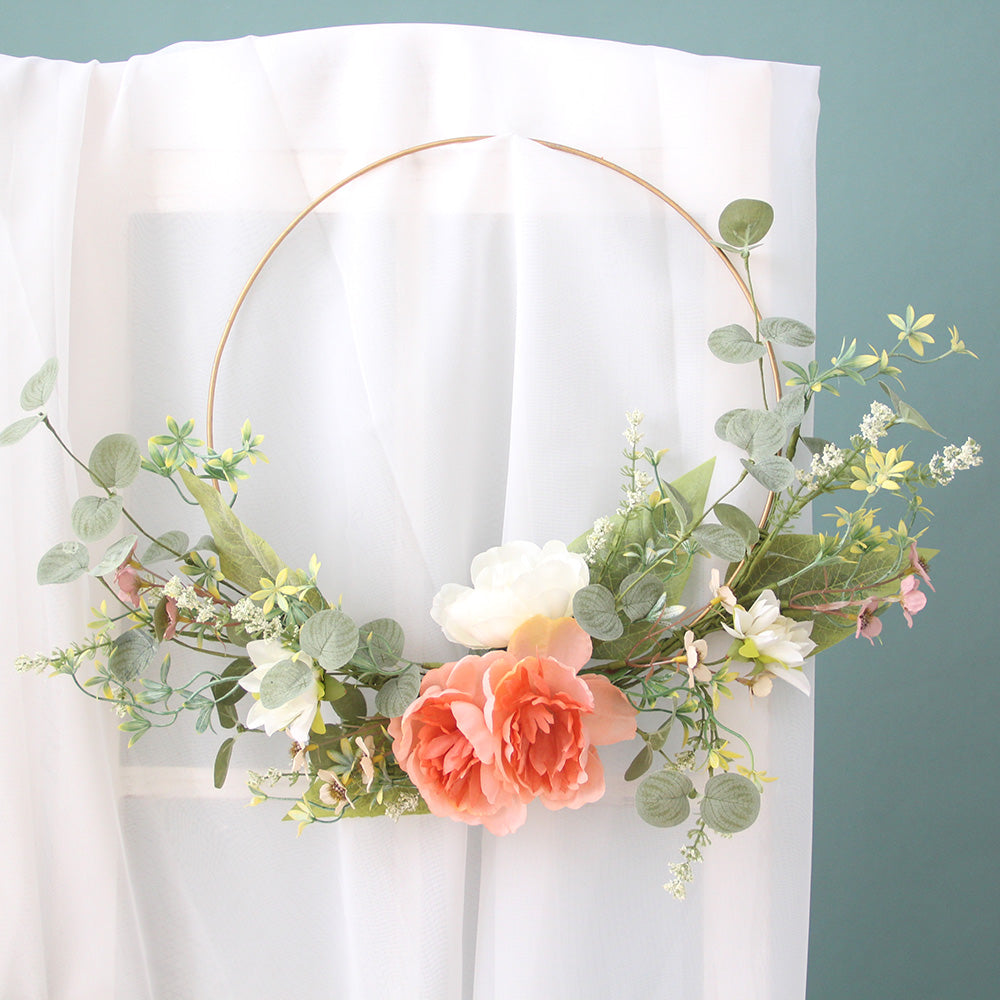 Transworld Original Handmade Artificial Wreath Decorative Flowers Wreath for Home Garden Decoration