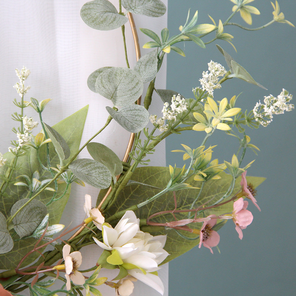 Transworld Original Handmade Artificial Wreath Decorative Flowers Wreath for Home Garden Decoration