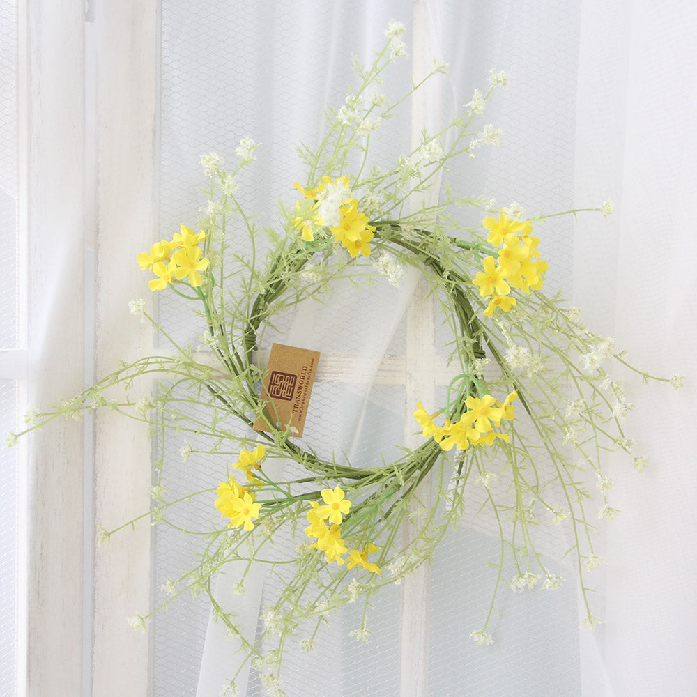Transworld Original Handmade Artificial Wreath Decorative Flowers Wreath for Home Garden Decoration