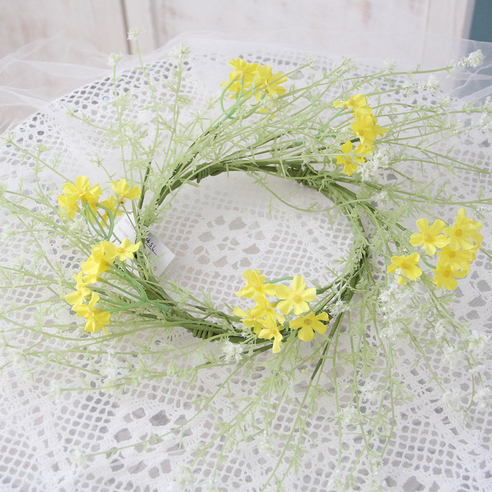 Transworld Original Handmade Artificial Wreath Decorative Flowers Wreath for Home Garden Decoration
