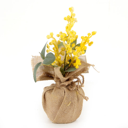 New Design Spring & Summer Pot Artificial Flowers Home Decoration  Silk Flower Wedding Party Everyday Decoration