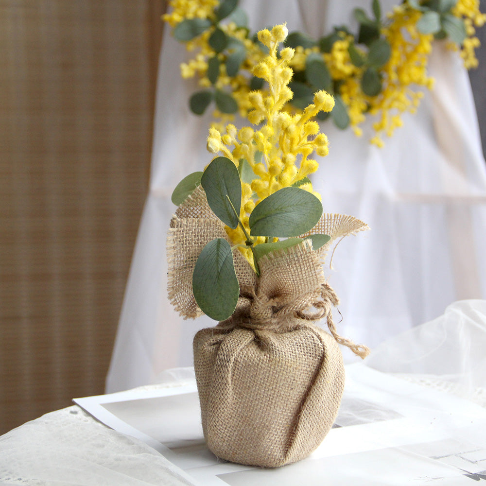 New Design Spring & Summer Pot Artificial Flowers Home Decoration Silk Flower Wedding Party Everyday Decoration
