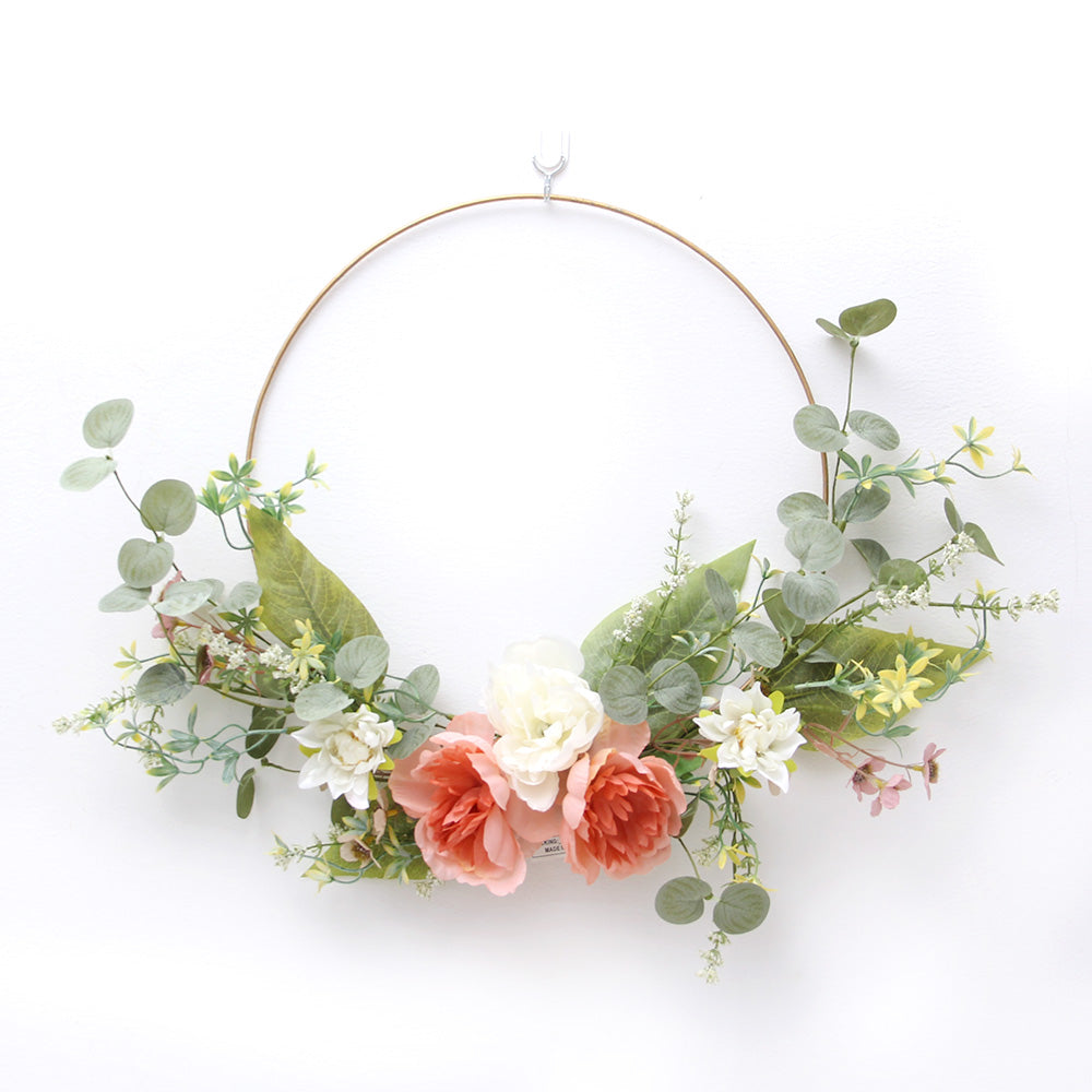 Transworld Original Handmade Artificial Wreath Decorative Flowers Wreath for Home Garden Decoration