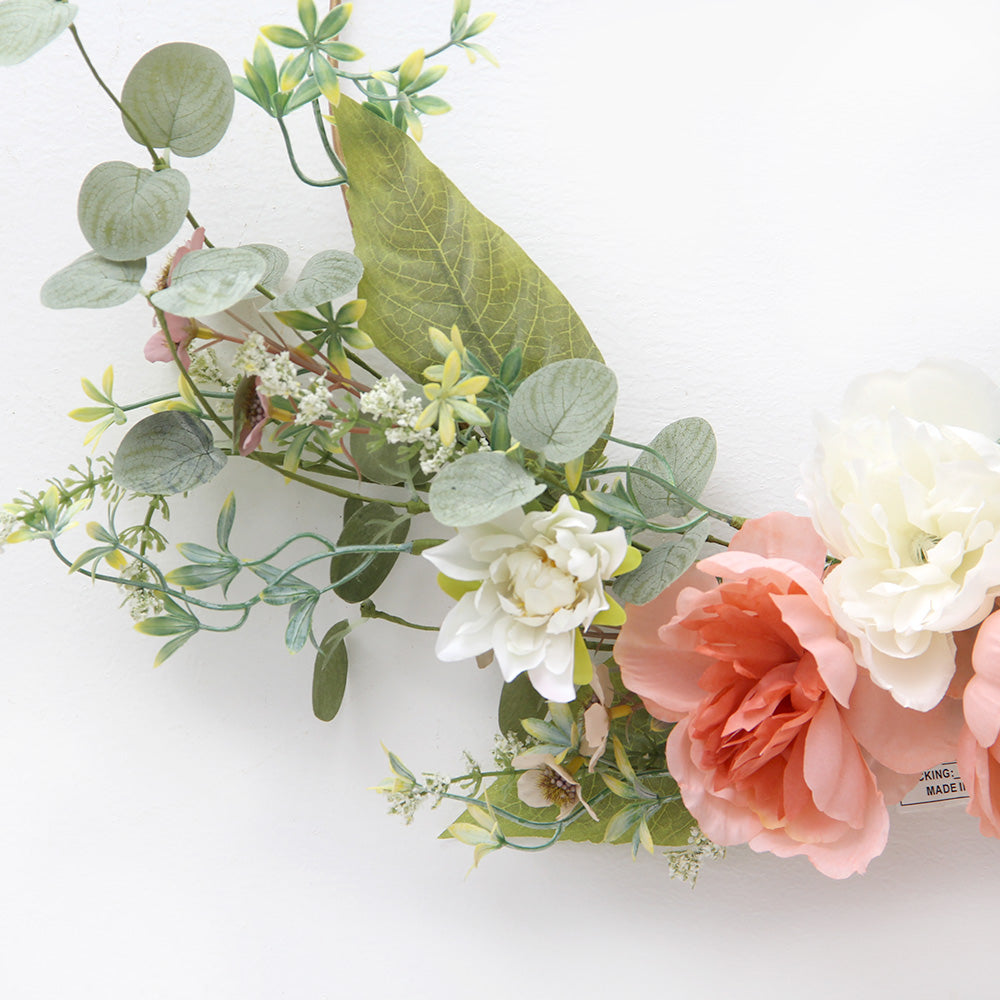Transworld Original Handmade Artificial Wreath Decorative Flowers Wreath for Home Garden Decoration