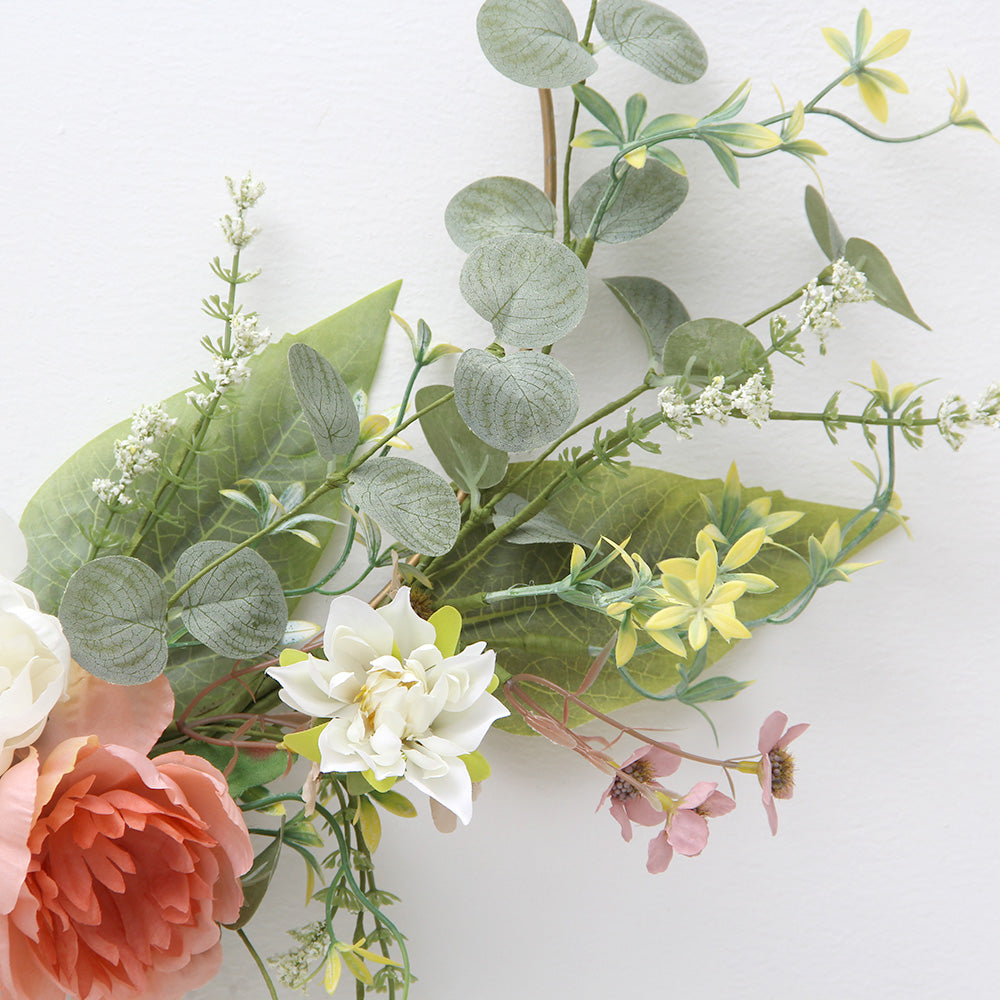 Transworld Original Handmade Artificial Wreath Decorative Flowers Wreath for Home Garden Decoration