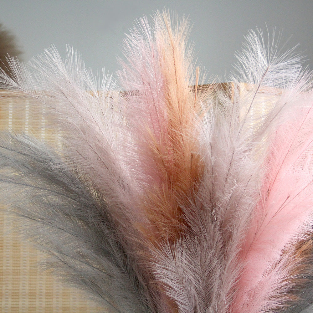 Modern Luxury 43 inch Pampas Grass Decor Beautiful Colorful Pampas Grass Artificial Flowers For Wedding Centerpieces Decoration