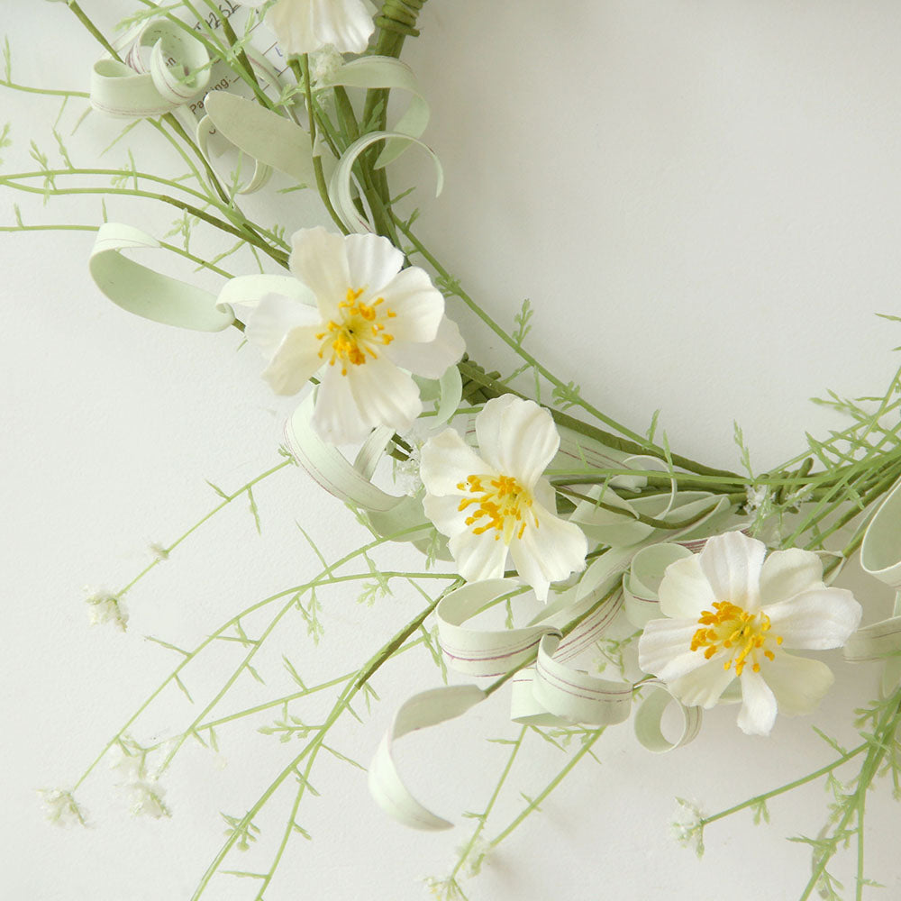 Transworld Original Handmade Artificial Wreath Decorative Flowers Wreath for Home Garden Decoration