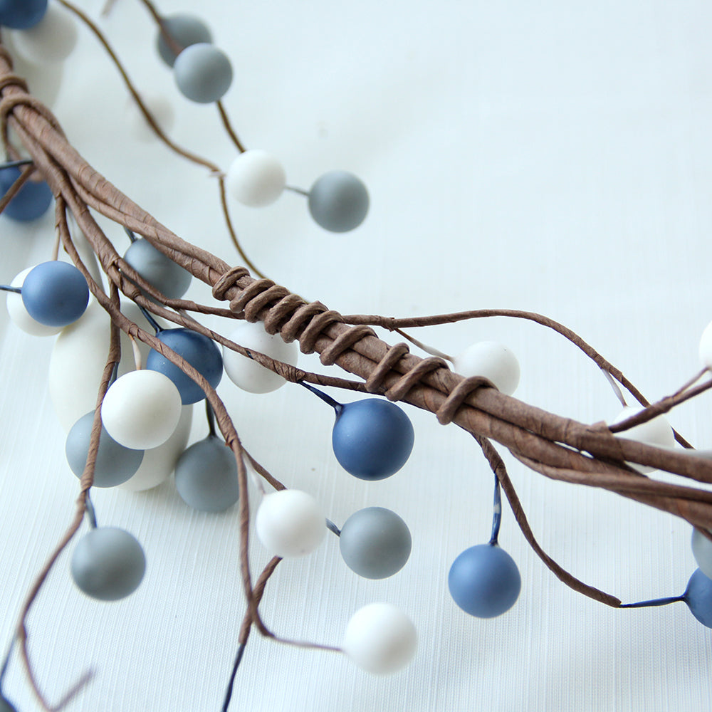 New Artificial Flower Garland Easter Garland Flower With Plastic fruit Garland for Decoration Door Hanging