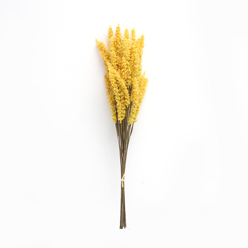 Artificial Flowers 21.65 Inch Large Faux Wheat Stalk Bouquet Cereals Plant Heap for Home Office Wedding