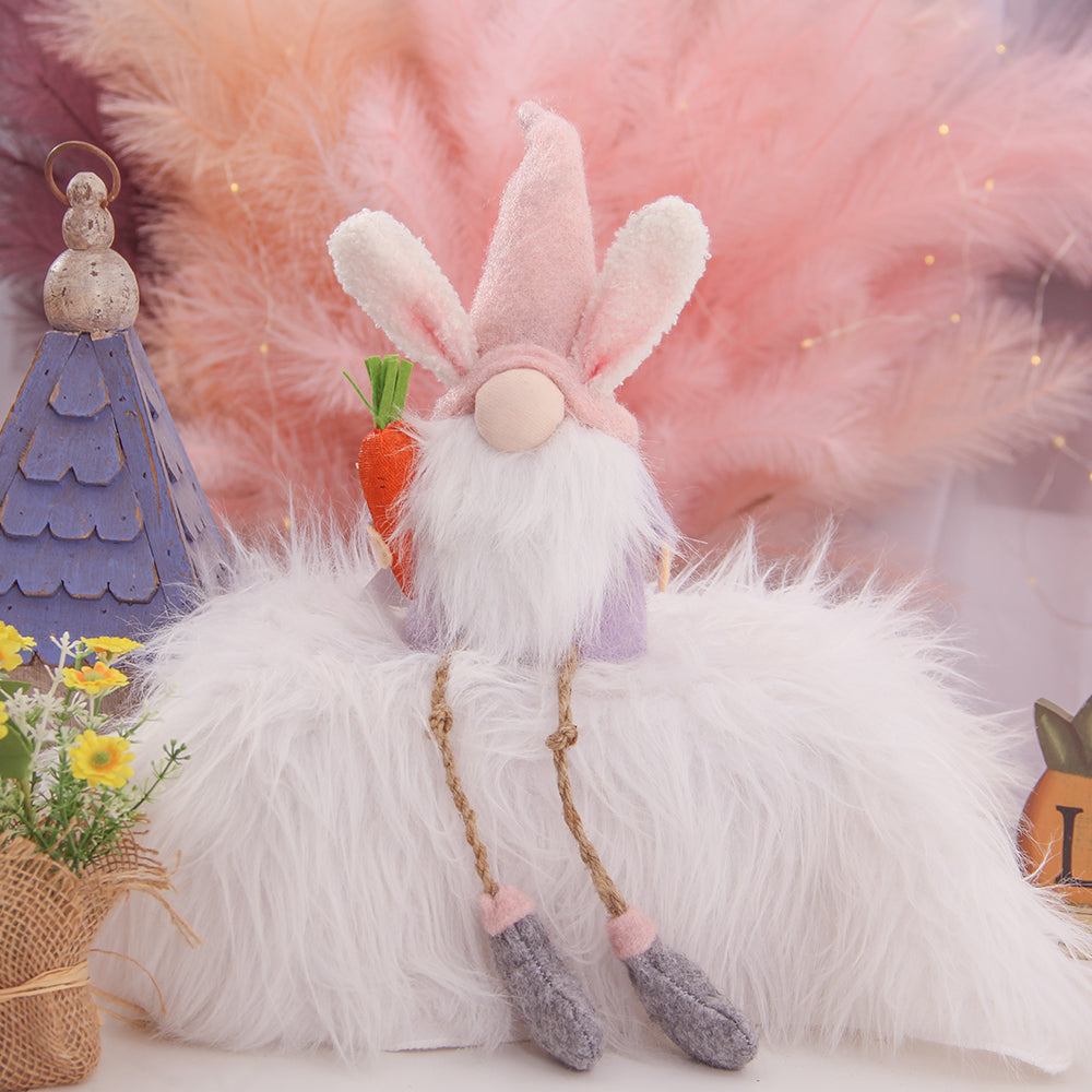 Custom Plush Toy Cute Spring Rabbit Doll Holiday Decoration Personalized Easter Gift Decorations Cartoon Bunny Gnomes