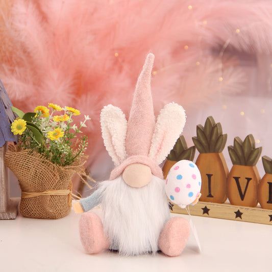 Easter Gift Colorful Spring Faceless Bunny Easter Gnomes Elf Plush Ornaments Holiday Table Decoration