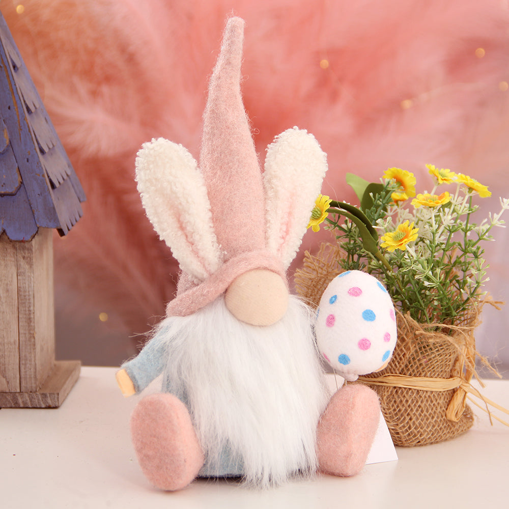 Easter Gift Colorful Spring Faceless Bunny Easter Gnomes Elf Plush Ornaments Holiday Table Decoration
