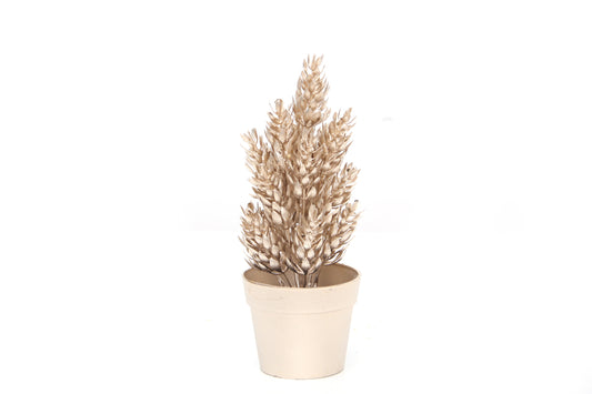 High Quality Simulated Small Reed Pot Real Touch Interior Decoration Desktop Decortaion Desktop Decoration Office Decoration Golden Pot