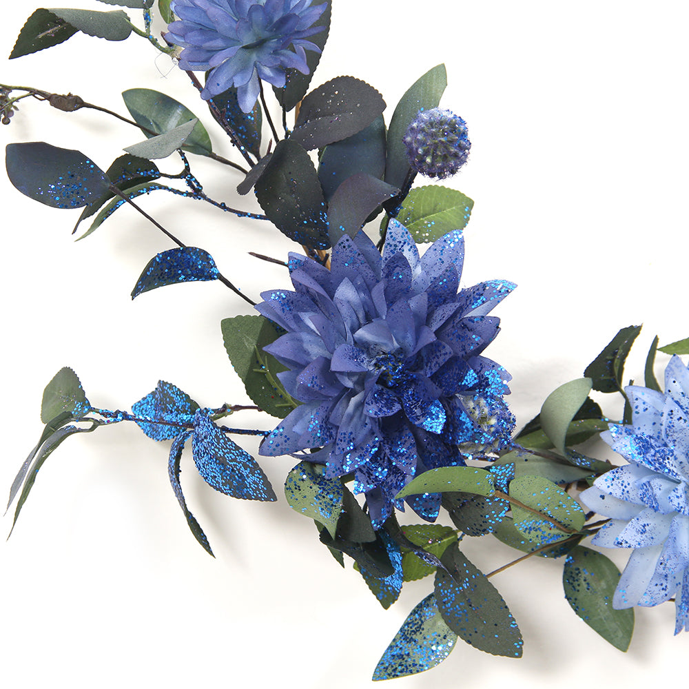 Wholesale Nordic Creative Wall Hangings, Wrought Iron Wall Ornaments Simulation Flower Home Pendant Wall Decoration Hanging Wreath