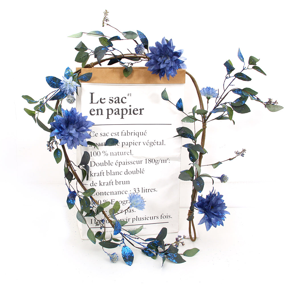 59.06INCH Blue Christmas Decoration Artificial Christmas Decorations Garland Holiday Decoration
