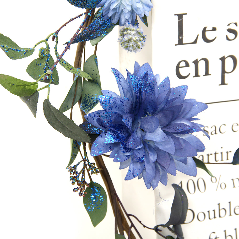 59.06INCH Blue Christmas Decoration Artificial Christmas Decorations Garland Holiday Decoration