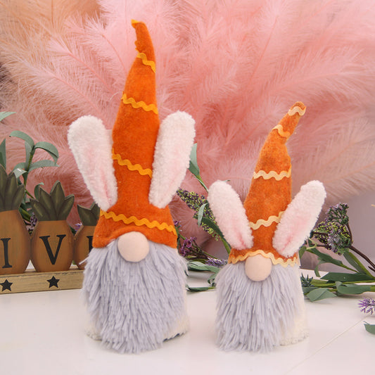 High Quality 40cm Faceless Bunny Easter Gnomes Elf Plush Ornaments Easter Gift Party Home Store Decor