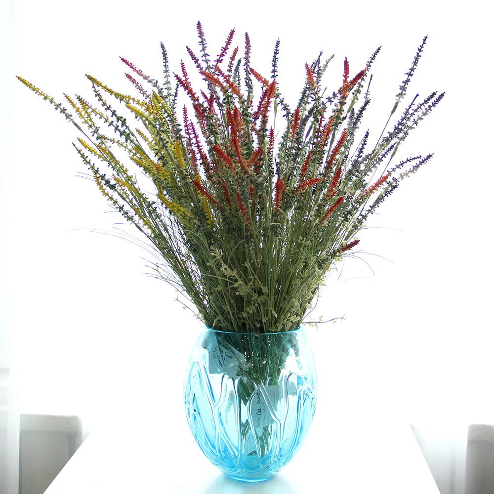 Simulated Flocked Lavender Wedding Home Decoration Props Plastic Simulated Dogtail Bouquet