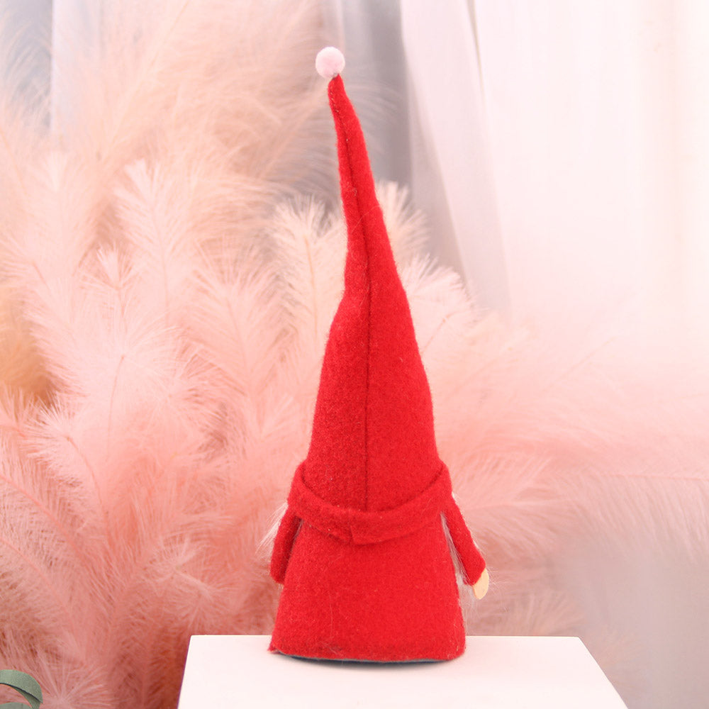 Holiday Gnome Handmade Swedish Elf Decoration Plush Doll Ornaments Valentine Day Gnomes Plush Decor Red Stripe
