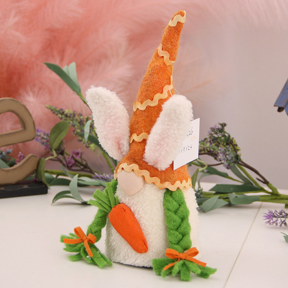 New Easter Gift Colorful Spring Bunny Easter Gnomes Handmade Cloth Elf Ornaments Holiday Decoration