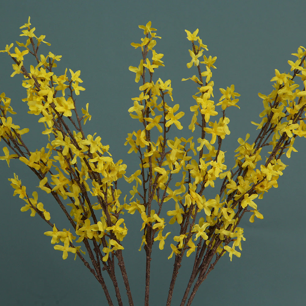 High Quality Artificial Winter Jasmine Nudiflorum Flower Decorative Flower for Hotel Home Garden Decor