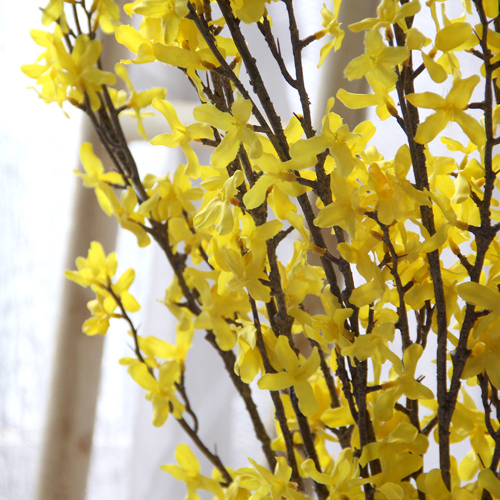 High Quality Artificial Winter Jasmine Nudiflorum Flower Decorative Flower for Hotel Home Garden Decor