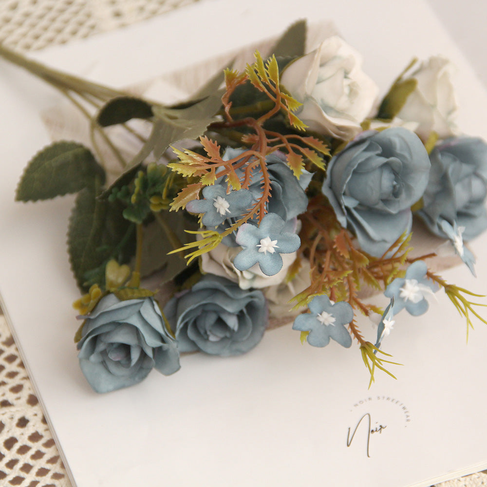 Wholesale High Quality 12.6INCH Artificial Rose Flower High Simulation Home Wdding Party Decorative flower