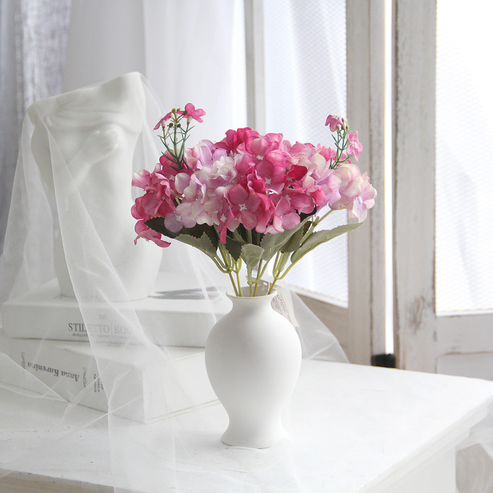 Realistic Artificial Hydrangea Large Real Touch Flowers Artificial Flowers Home Kitchen Garden Party Festival Bar DIY
