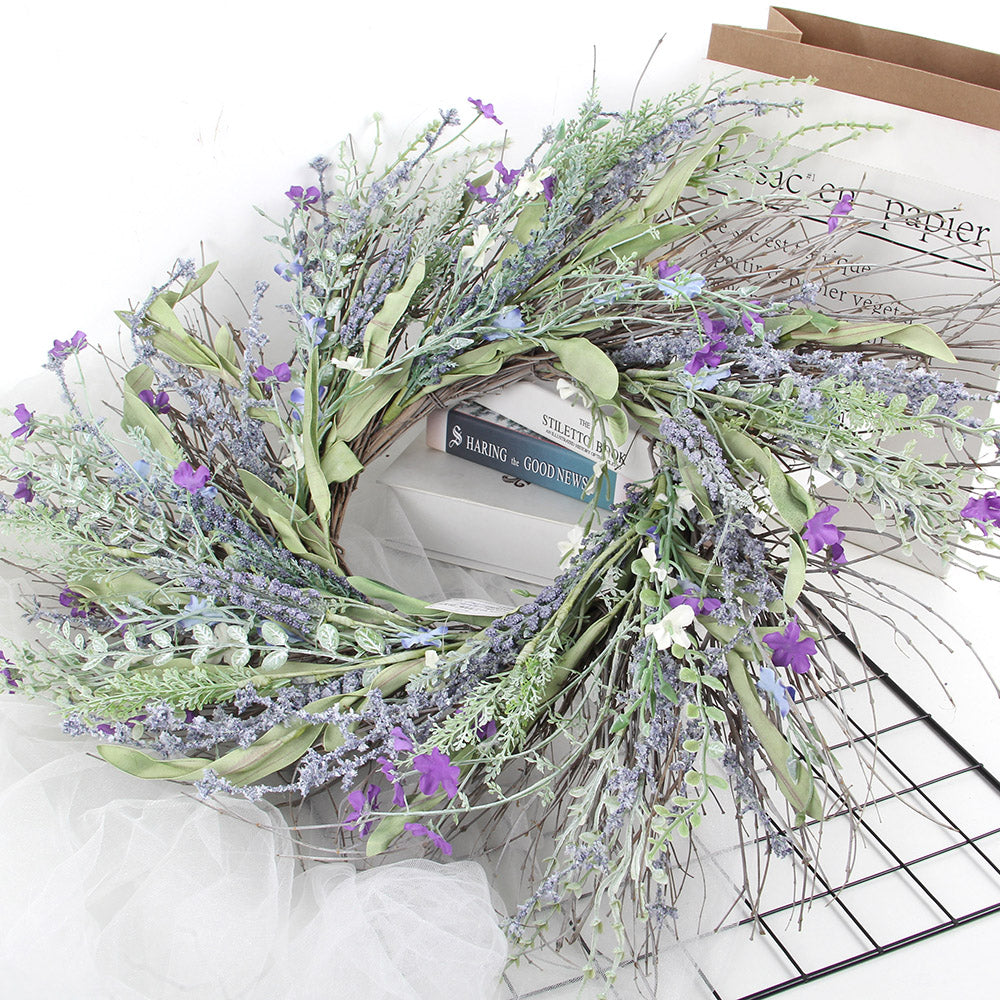 Hot Classic Style Artificial Wreaths High Quality Decorative flowers & wreaths For Front Door Wreath Wedding Home Decoration